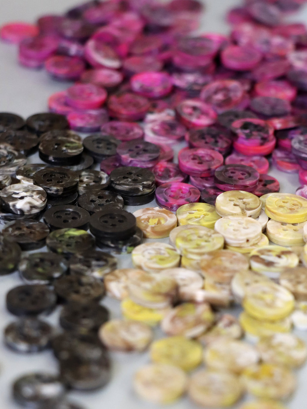 100% Recycled Plastic Buttons